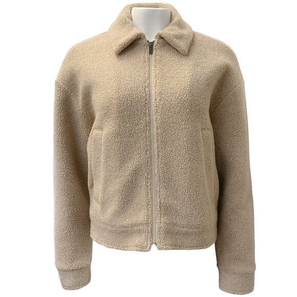 Peserico Easy Beige Wool Boucle Zip Front Jacket - Picture 1 of 4